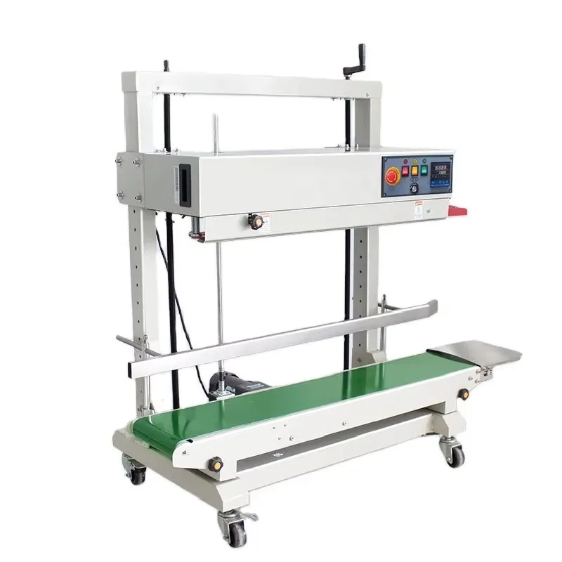 Vertical Continuous Band Sealer With Date Coding Function High Speed Commercial Bag Heat Sealing Equipment
Vertical Continuous Band Sealer With Date Coding Function High Speed Commercial Bag Heat Sealing Equipment