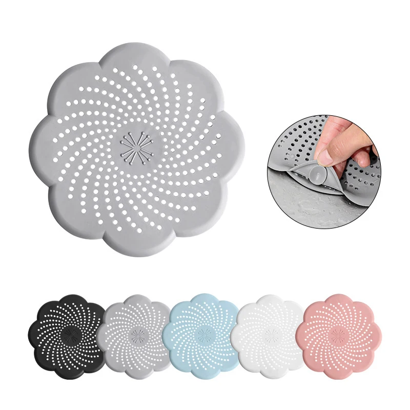 1/5PC Flower Shape Silicone Floor Drain Cover Durable with Mesh Strainer Anti-Clog Hair Catcher for Kitchen Bathroom Accessories
1/5PC Flower Shape Silicone Floor Drain Cover Durable with Mesh Strainer Anti-Clog Hair Catcher for Kitchen Bathroom Accessories