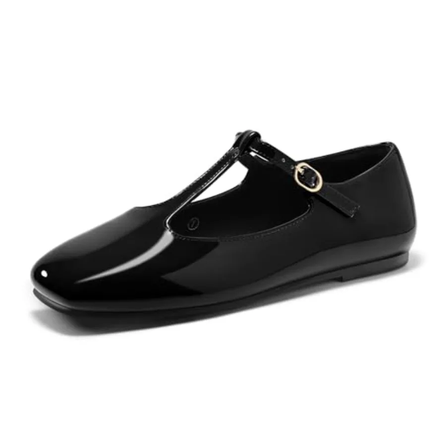 Coutgo Womens Mary Jane Flats T-Strap Closed Square Toe Ballet Flats Ankle Strap Dress Shoes
Coutgo Womens Mary Jane Flats T-Strap Closed Square Toe Ballet Flats Ankle Strap Dress Shoes