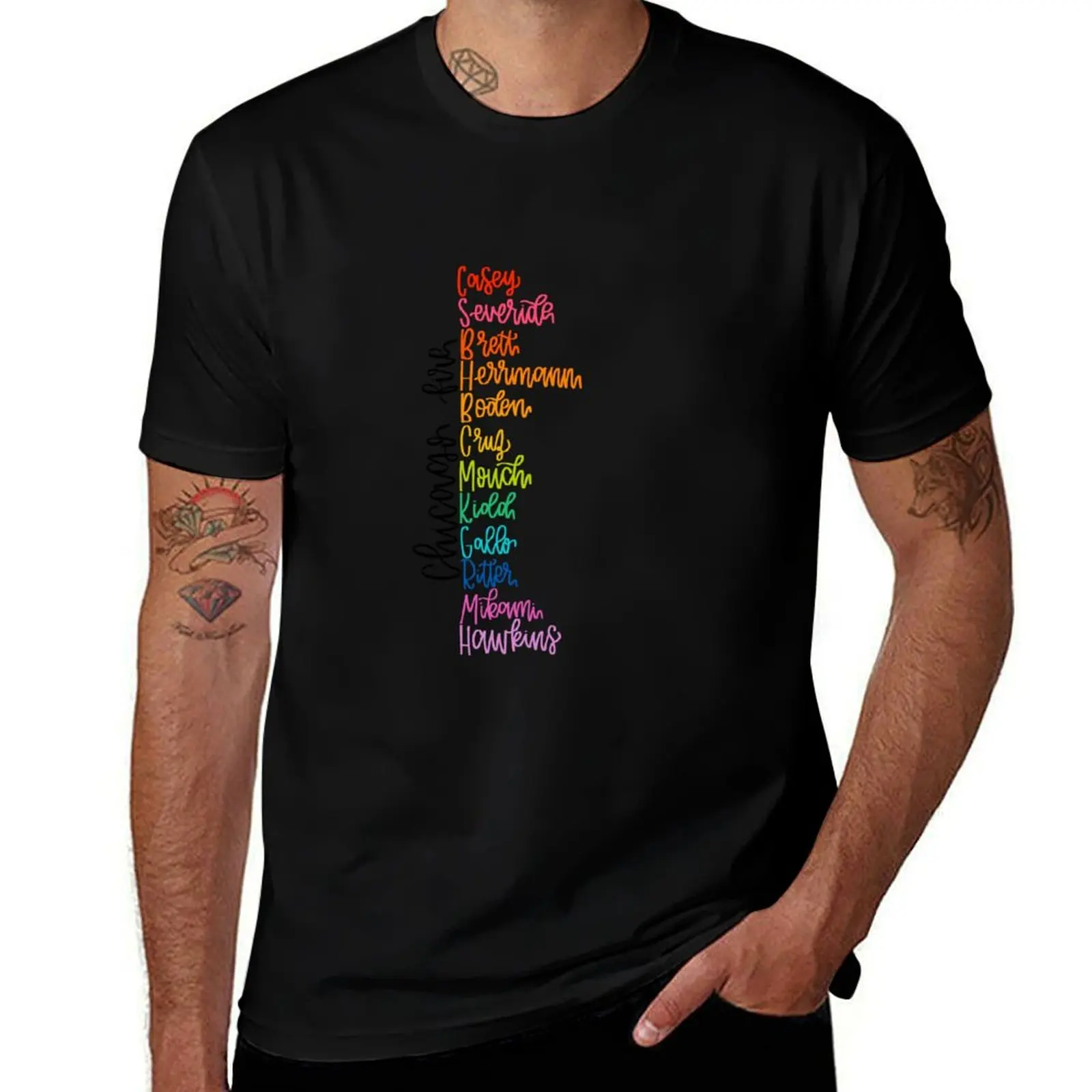 Chicago Fire Characters T-Shirt men t shirt cotton 100% t shirt man plain T-Shirt
Chicago Fire Characters T-Shirt men t shirt cotton 100% t shirt man plain T-Shirt