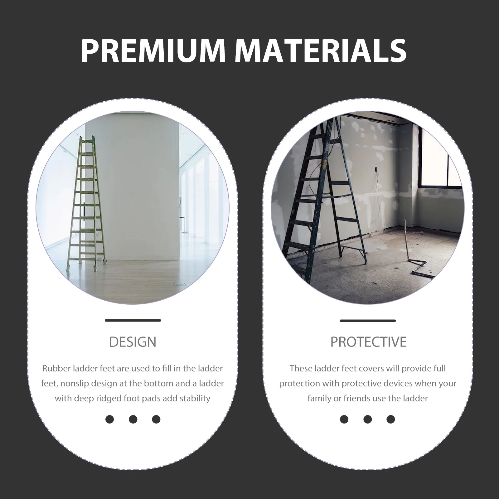 4pcs Feet Cover Rubber Nonslip Replacement Pads For Extension Ladder Home Use Step Protector Insulation Mats Ladder Leg Caps
4pcs Feet Cover Rubber Nonslip Replacement Pads For Extension Ladder Home Use Step Protector Insulation Mats Ladder Leg Caps