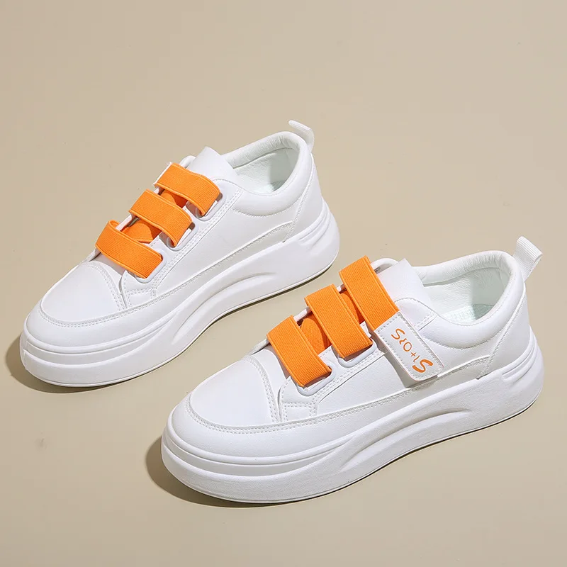 Women's Sporty Breathable White Shoes Spring New Style Universal Magic Tape Summer Flat Rubber Sole Pure Color Casual Shoes
Women's Sporty Breathable White Shoes Spring New Style Universal Magic Tape Summer Flat Rubber Sole Pure Color Casual Shoes