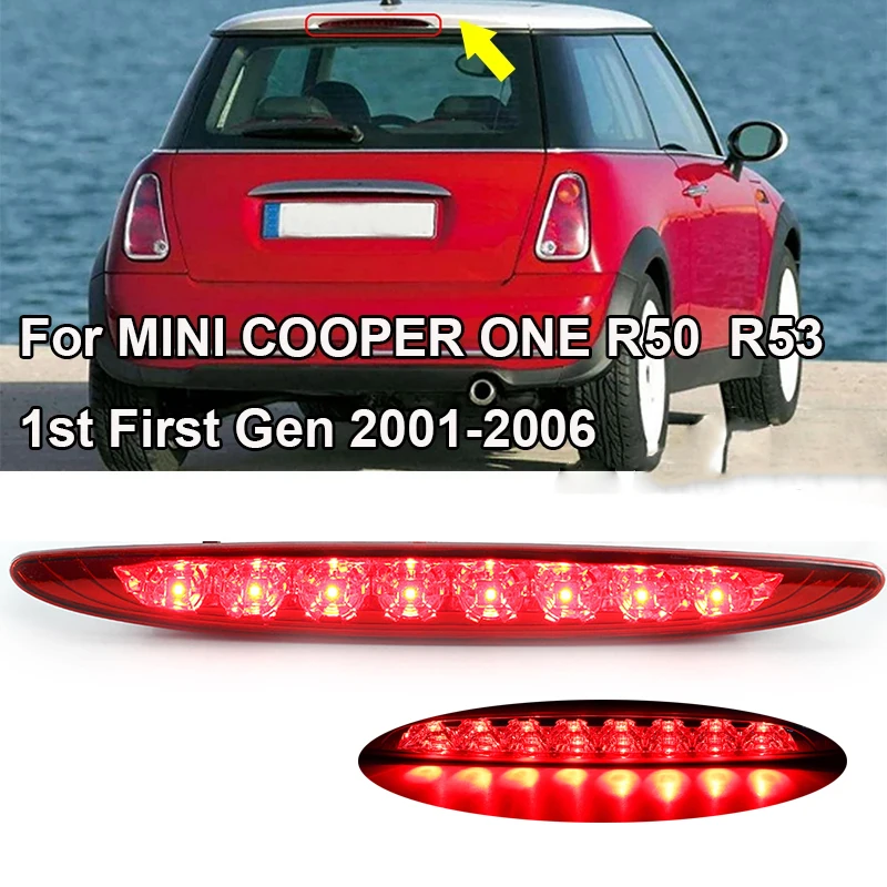Светодиодный третий стоп-сигнал с затемненным корпусом для MINI COOPER ONE R50 R53 1-го поколения 2001-2006 годов
Светодиодный третий стоп-сигнал с затемненным корпусом для MINI COOPER ONE R50 R53 1-го поколения 2001-2006 годов