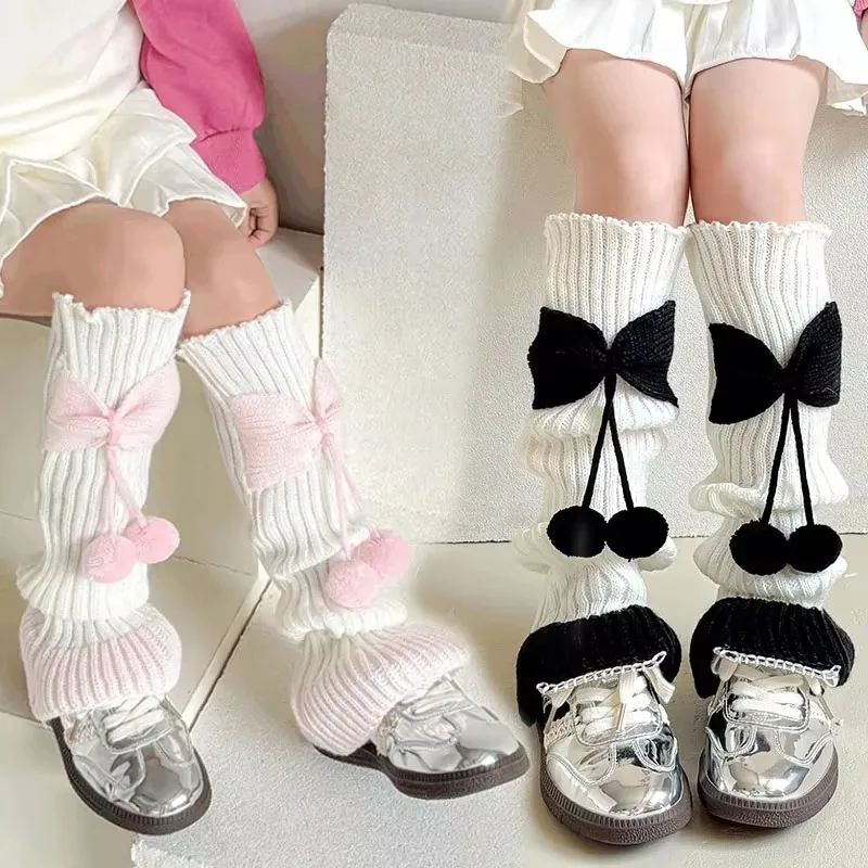 New Children Sweet Bowknot Leg Warmers Lolitas Knitted Socks for Girls Warm Foot Cover Cute Ballet Guards Socks Long Stockings
New Children Sweet Bowknot Leg Warmers Lolitas Knitted Socks for Girls Warm Foot Cover Cute Ballet Guards Socks Long Stockings