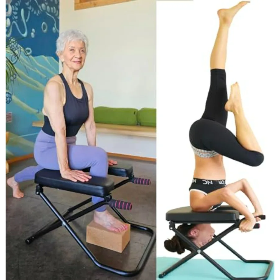 Yoga Headstand Bench Chair with Handles for Inversion Workout Stretch Longer Wider Bigger Support in Black
Yoga Headstand Bench Chair with Handles for Inversion Workout Stretch Longer Wider Bigger Support in Black