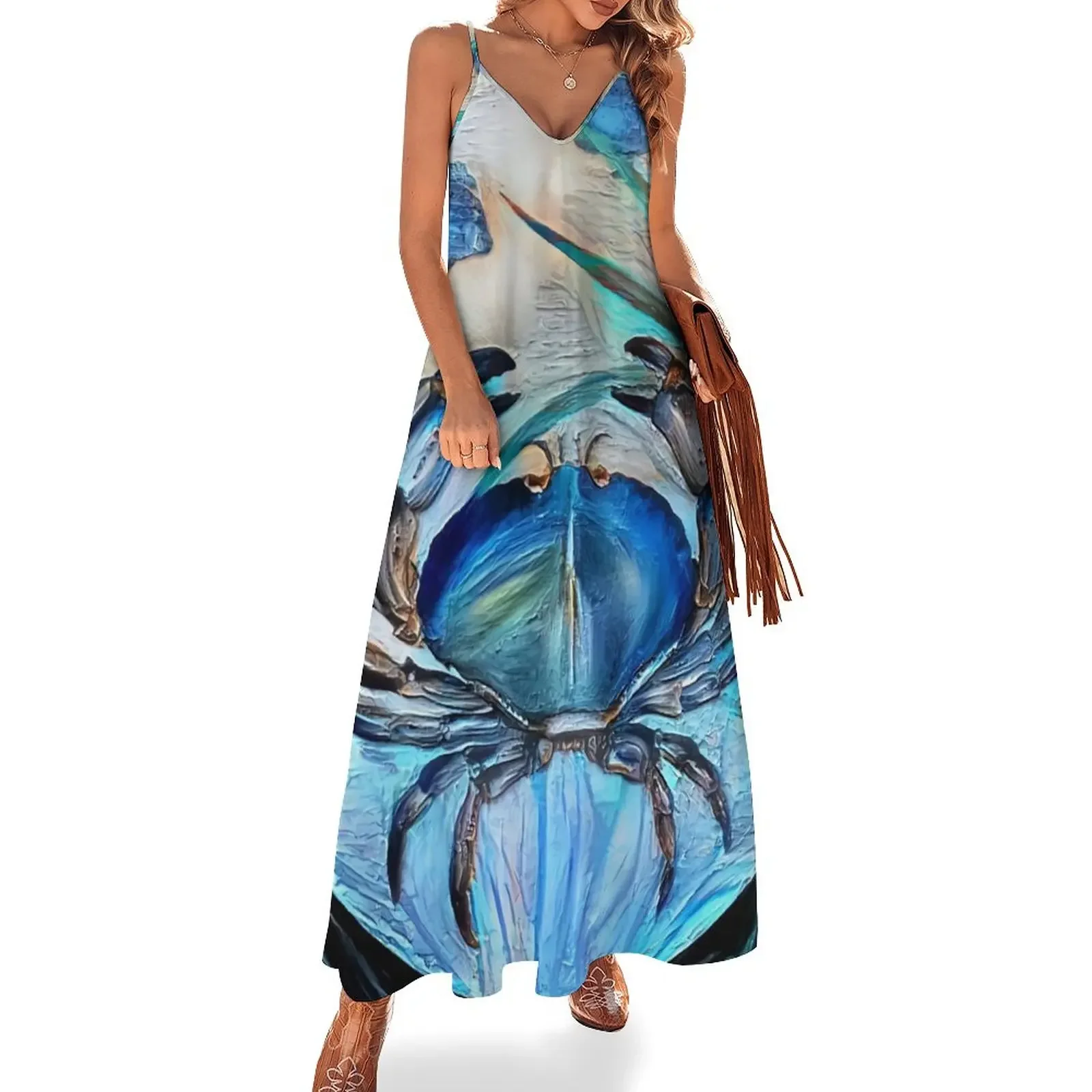 Blue Crab Sleeveless Dress Beachwear dress dresses dresses summer woman 2025 dresses women summer 2025 Dress
Blue Crab Sleeveless Dress Beachwear dress dresses dresses summer woman 2025 dresses women summer 2025 Dress