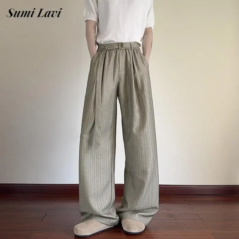 2026 весенне-осенние повседневные мужские брюки, винтажные плиссированные прямые брюки на шнуровке, модные мужские свободные драпированные брюки в полоску с текстурой
2026 весенне-осенние повседневные мужские брюки, винтажные плиссированные прямые брюки на шнуровке, модные мужские свободные драпированные брюки в полоску с текстурой