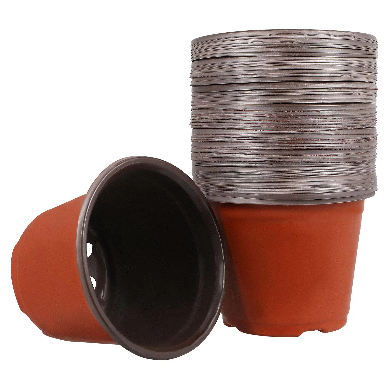 Plastic Flower Pot Set Lightweight Reusable Nursery Pots for Plants Succulents Drainage Holes Plastic Basin
Plastic Flower Pot Set Lightweight Reusable Nursery Pots for Plants Succulents Drainage Holes Plastic Basin