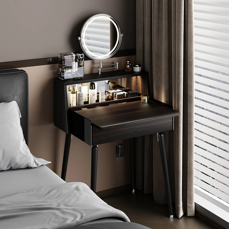 Black Luxury Vanity Table Modern Women Bedside Chair Dressing Table Cheap Cosmetics Mesa De Maquillaje Lounge Suite Furniture
Black Luxury Vanity Table Modern Women Bedside Chair Dressing Table Cheap Cosmetics Mesa De Maquillaje Lounge Suite Furniture