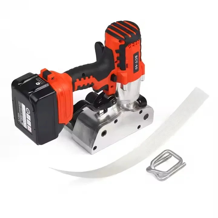 FACTORY PRICE Packaging Tools BCT-40 Fibre-cord Banding Wood Stone Battery Powered Strapping Tension with Lithium Battery
FACTORY PRICE Packaging Tools BCT-40 Fibre-cord Banding Wood Stone Battery Powered Strapping Tension with Lithium Battery