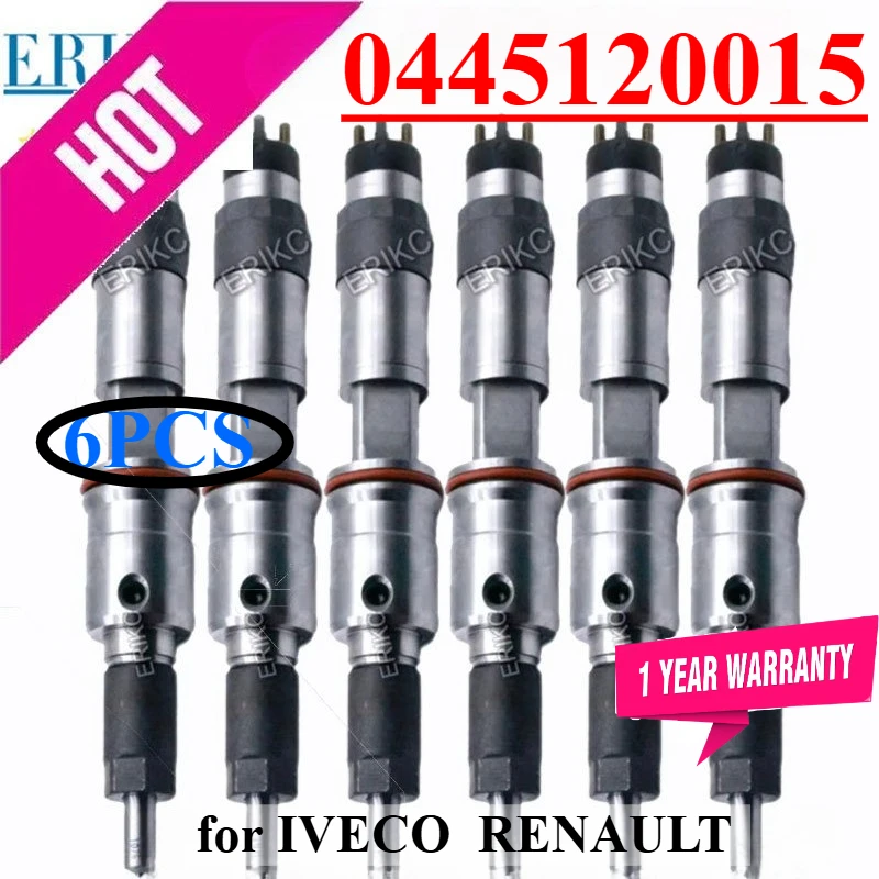 6PC 0445120015 Fuel Injector 0 445 120 015 (5010477499) Common Rail Injection 0445 120 015 for IVECO 503135269 For RENAULT
6PC 0445120015 Fuel Injector 0 445 120 015 (5010477499) Common Rail Injection 0445 120 015 for IVECO 503135269 For RENAULT