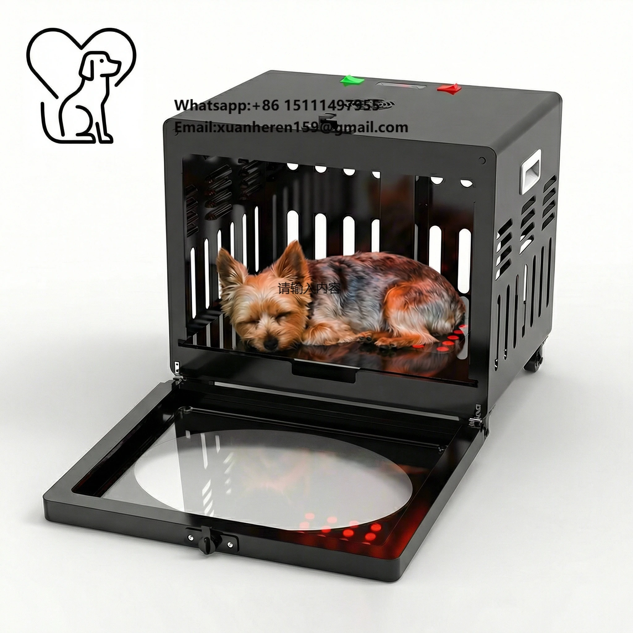 GLPE Upgraded Standing Pet Crate Red Infrared Light Panel 5 Wavelengths 3 Preset Modes US Pain Relief Wound Healing for Cats
GLPE Upgraded Standing Pet Crate Red Infrared Light Panel 5 Wavelengths 3 Preset Modes US Pain Relief Wound Healing for Cats