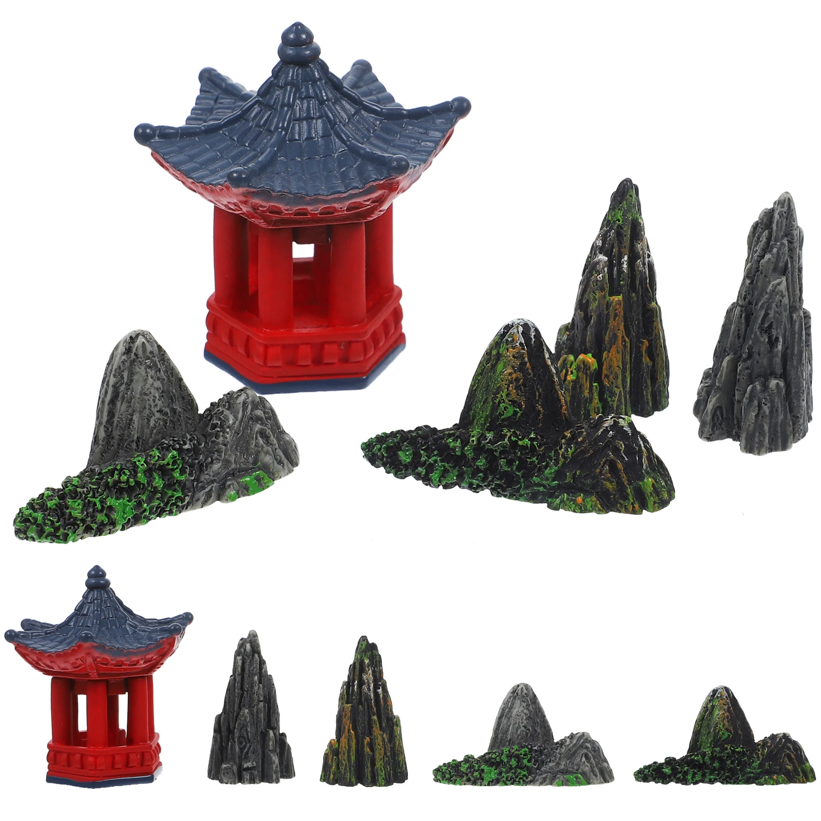 1 set Mountain Pavilion Bridge Figurines Resin Lightweight Movable Realistic Shape Fine Workmanship Micro Landscapes Gardening
1 set Mountain Pavilion Bridge Figurines Resin Lightweight Movable Realistic Shape Fine Workmanship Micro Landscapes Gardening