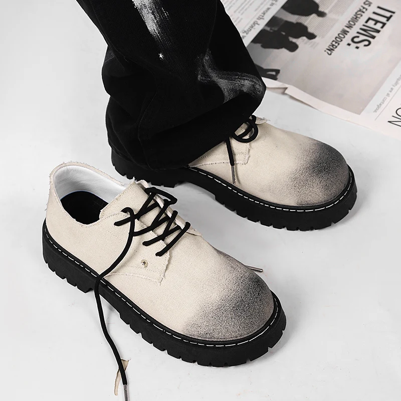 2025 White Retro Derby Shoes Man Large Size 46 British Style Heighten Platform Shoes For Man Big Round Toe Designer Men's Shoes
2025 White Retro Derby Shoes Man Large Size 46 British Style Heighten Platform Shoes For Man Big Round Toe Designer Men's Shoes