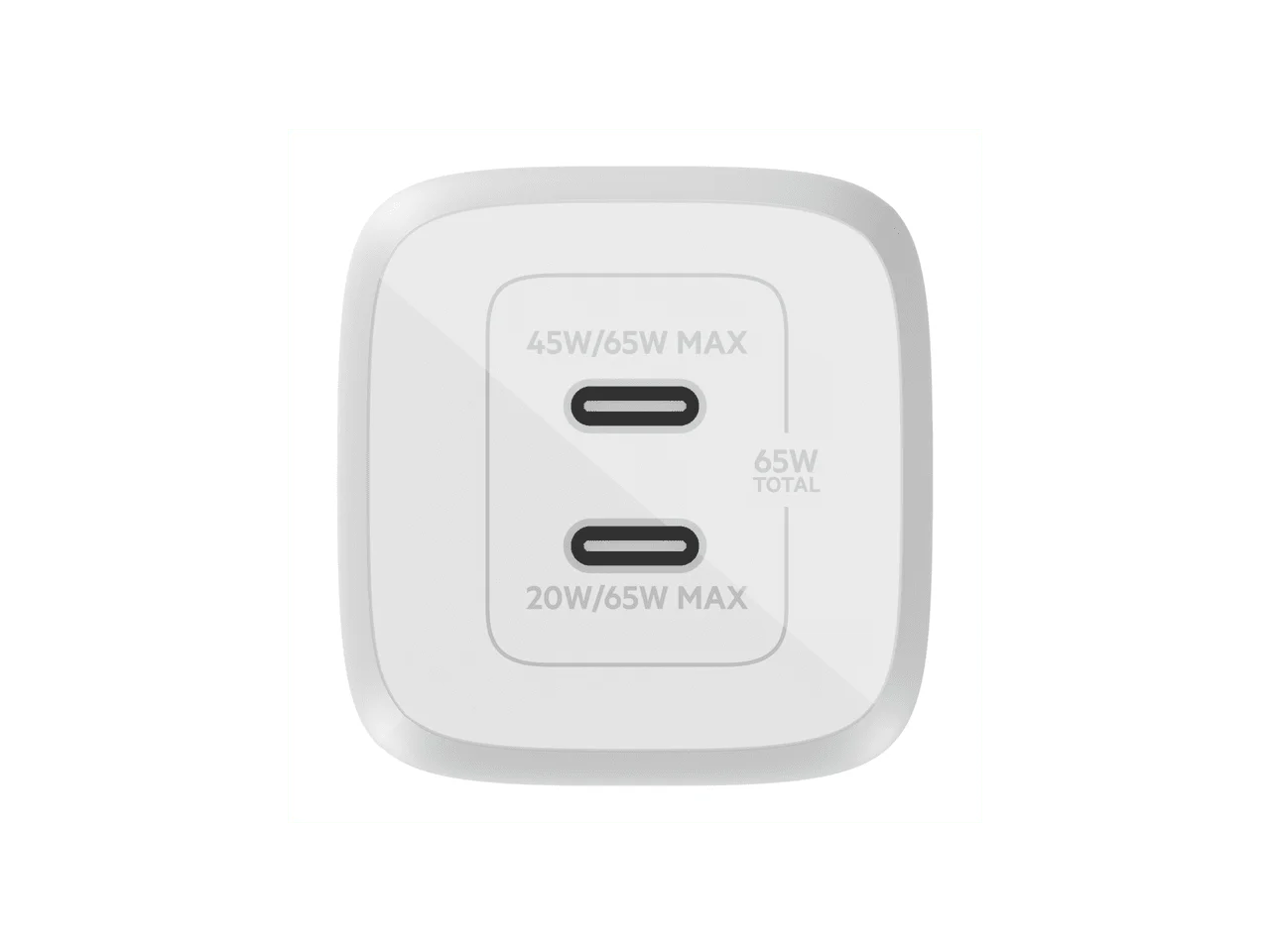 65W GaN Dual USB-C Wall Charger With PPS Fast Charging
65W GaN Dual USB-C Wall Charger With PPS Fast Charging