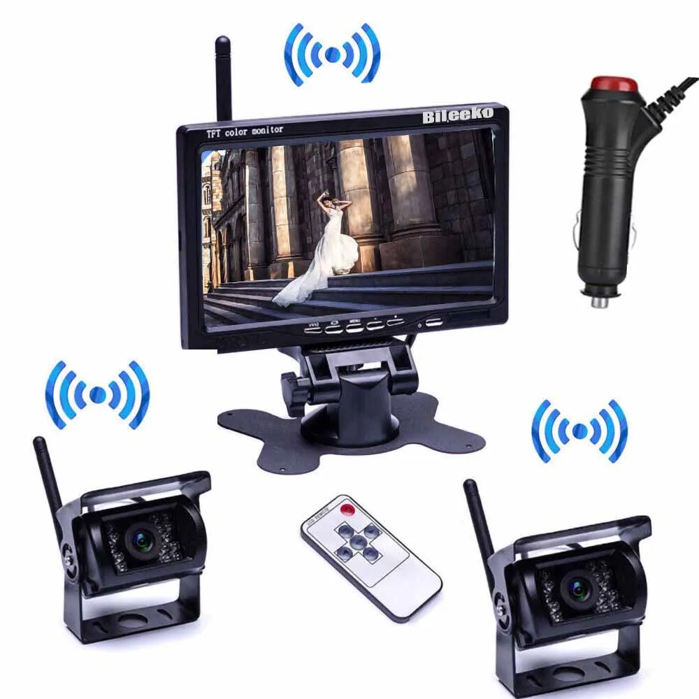 7" HD 12V 24V Wireless LCD Vehicle Backup Rear View Camera Monitor Car Charger For Trucks Bus RV Trailer Excavator
7" HD 12V 24V Wireless LCD Vehicle Backup Rear View Camera Monitor Car Charger For Trucks Bus RV Trailer Excavator