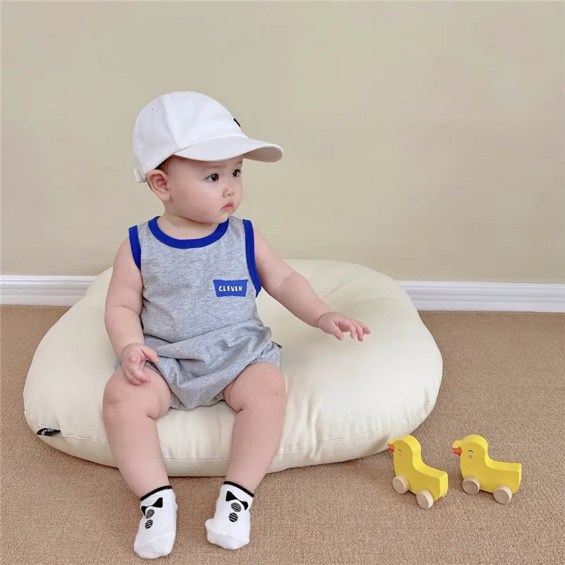 Sleeveless suspenders Baby summer clothes Korean style baby girl boy clothes Cartoon baby bodysuit Body suit Infant clothes
Sleeveless suspenders Baby summer clothes Korean style baby girl boy clothes Cartoon baby bodysuit Body suit Infant clothes