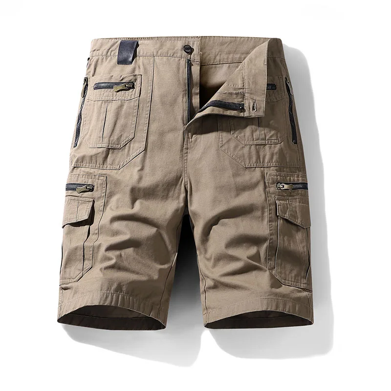 New Mens Summer Cotton Cargo Shorts Men Multi Pocket Solid Color Shorts Men's Outdoor Breathable Cotton Short Pants MY1040
New Mens Summer Cotton Cargo Shorts Men Multi Pocket Solid Color Shorts Men's Outdoor Breathable Cotton Short Pants MY1040