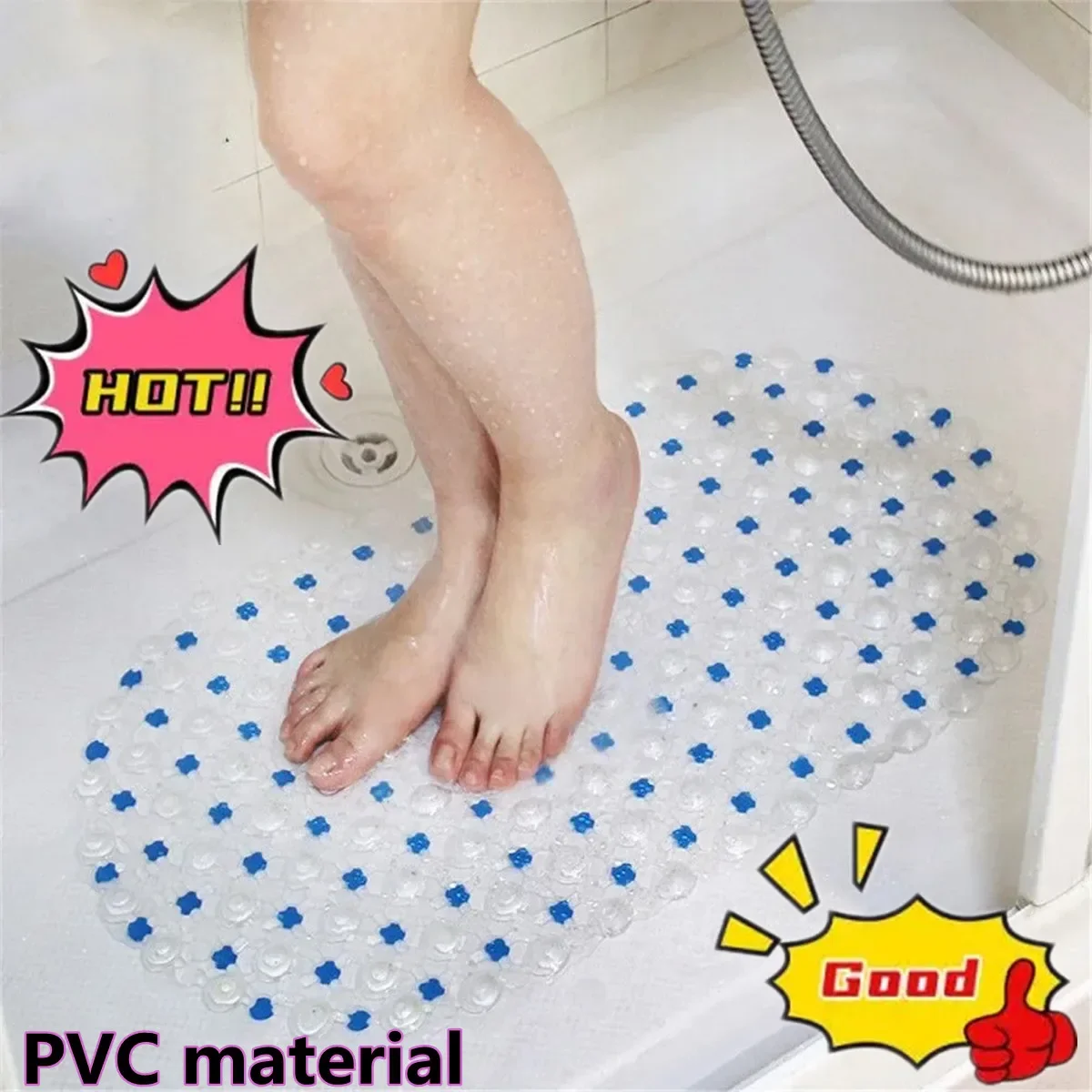 1pc Extra-Long Anti-Slip Bathtub Mat with Massage Texture with Suction Cup Non-slip Bathtu Bath Mat Bathroom Accessories New
1pc Extra-Long Anti-Slip Bathtub Mat with Massage Texture with Suction Cup Non-slip Bathtu Bath Mat Bathroom Accessories New