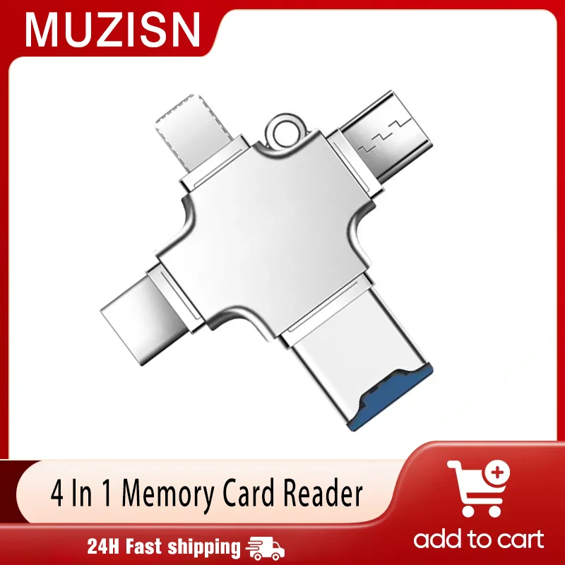 Устройство чтения карт памяти 4 в 1, Micro SD для iPhone iPad, Android, Mac, ПК, камера, подсветка Type-C, USB C, Android-считыватель, портативное устройство
Устройство чтения карт памяти 4 в 1, Micro SD для iPhone iPad, Android, Mac, ПК, камера, подсветка Type-C, USB C, Android-считыватель, портативное устройство