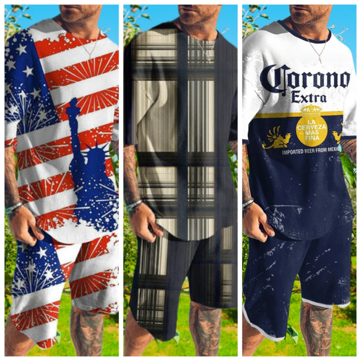 New Men Suit Fashion 2-piece Set Men Street Short Shirts Shorts Pants Casual Oversized Comfortable Clothes Jogging Training Set
New Men Suit Fashion 2-piece Set Men Street Short Shirts Shorts Pants Casual Oversized Comfortable Clothes Jogging Training Set