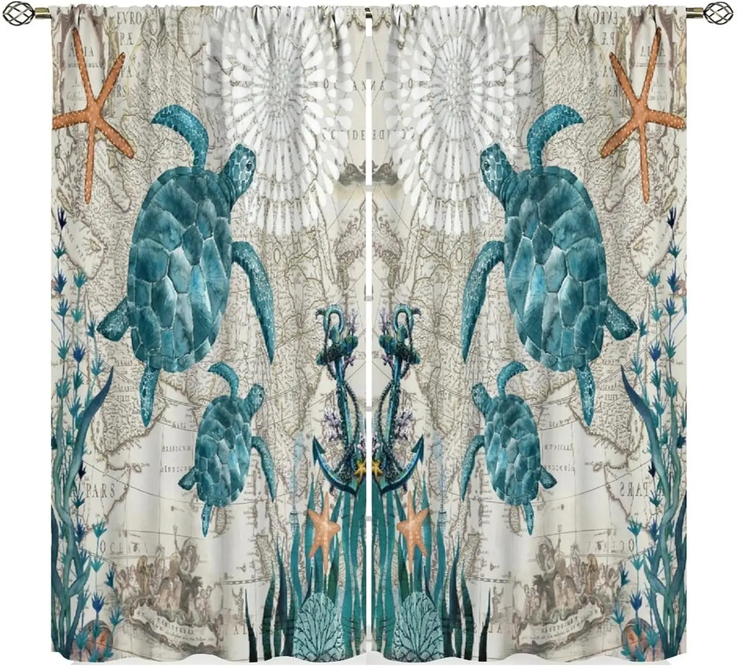 Морские черепахи, шторы, тропический океан, пляж, бирюзовые черепахи, морская звезда, коралловый риф, морская карта, декор, занавески на окно для спальни, гостиной 
Морские черепахи, шторы, тропический океан, пляж, бирюзовые черепахи, морская звезда, коралловый риф, морская карта, декор, занавески на окно для спальни, гостиной