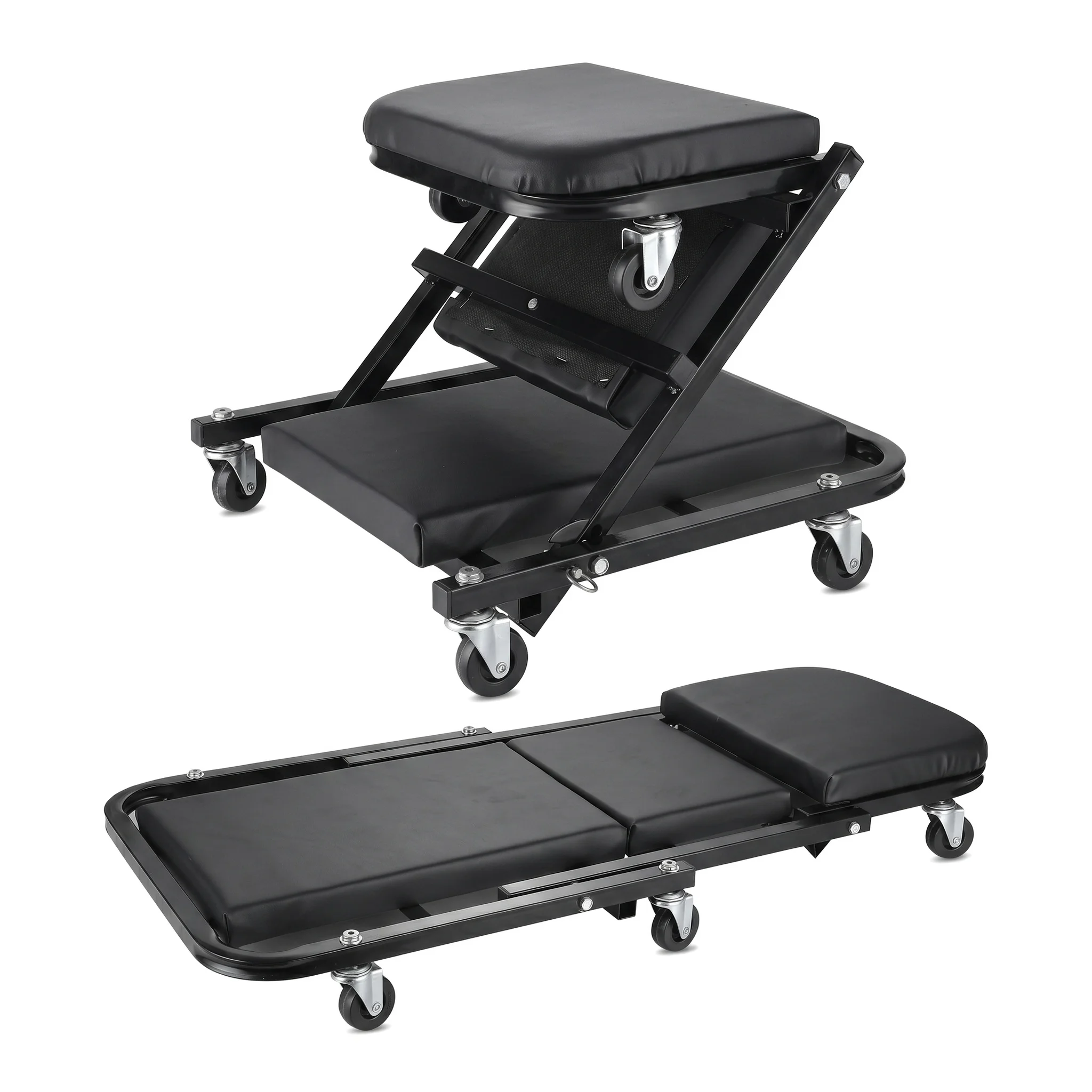 36 Inches 2 IN 1 Rolling Folding Car Creeper/Seat, 6 Pcs 2" Casters, 150kg Weight Capacity
36 Inches 2 IN 1 Rolling Folding Car Creeper/Seat, 6 Pcs 2" Casters, 150kg Weight Capacity