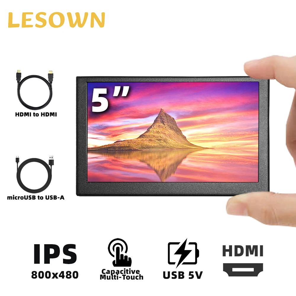 LESOWN сенсорный монитор для путешествий, 7 дюймов, 1024x600, ультратонкая IPS-панель, динамическое табло без драйверов для работы, ноутбука, ПК
LESOWN сенсорный монитор для путешествий, 7 дюймов, 1024x600, ультратонкая IPS-панель, динамическое табло без драйверов для работы, ноутбука, ПК