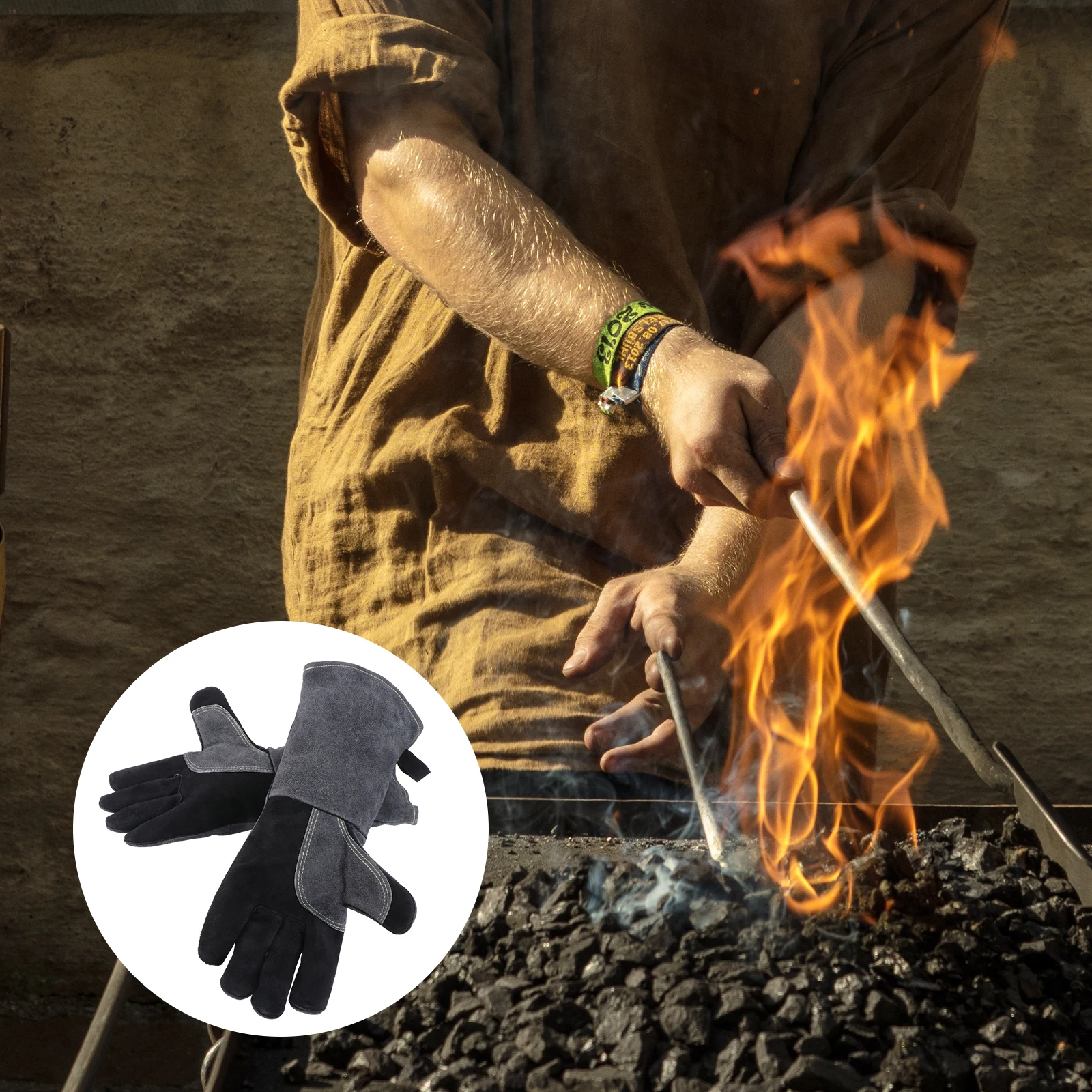 Heat Resistant Fireproof Gloves Premium Imitation Long Length Forearm Wrist Protection Industrial Hand Gear
Heat Resistant Fireproof Gloves Premium Imitation Long Length Forearm Wrist Protection Industrial Hand Gear
