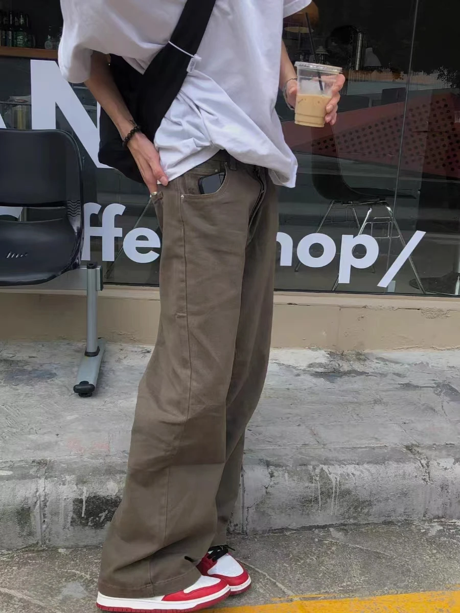 Cleanfit Vintage American Vibe Brown Loose Straight Leg Jeans Men's Women's Casual Straight Jeans Youth Trend Autumn Season
Cleanfit Vintage American Vibe Brown Loose Straight Leg Jeans Men's Women's Casual Straight Jeans Youth Trend Autumn Season
