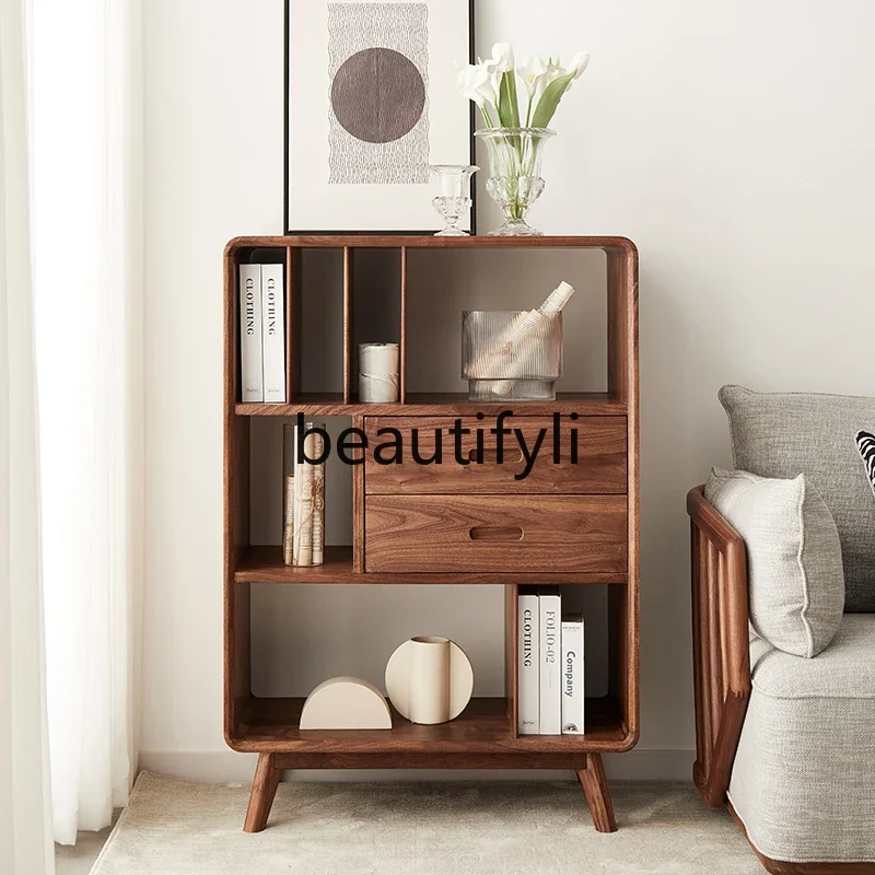 A50 North American black walnut free combination cabinet living room storage cabinet simple all solid wood bookcase
A50 North American black walnut free combination cabinet living room storage cabinet simple all solid wood bookcase