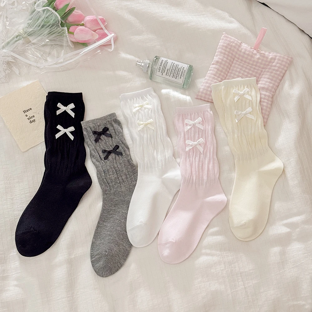 10/15 Pairs Mid-calf Socks Woman Double Bow Loose Socks Women's Casual Breathable Summer Socks Kawaii
10/15 Pairs Mid-calf Socks Woman Double Bow Loose Socks Women's Casual Breathable Summer Socks Kawaii