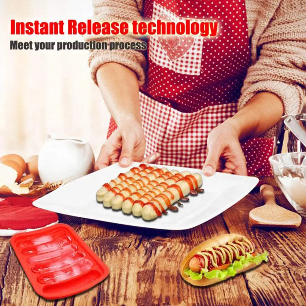 6-Cavity Silicone Sausage Maker Mold Professional DIY Ham Hot Dog Maker Heat Resistant Baking Tool for Home Kitchen Kid Meals
6-Cavity Silicone Sausage Maker Mold Professional DIY Ham Hot Dog Maker Heat Resistant Baking Tool for Home Kitchen Kid Meals