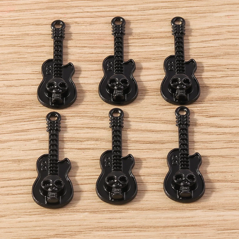 10pcs 11x31mm Cute Alloy Music Guitar Charms Pendants for Drop Earrings Necklace Handmade Keychains Jewelry Making Accessories
10pcs 11x31mm Cute Alloy Music Guitar Charms Pendants for Drop Earrings Necklace Handmade Keychains Jewelry Making Accessories