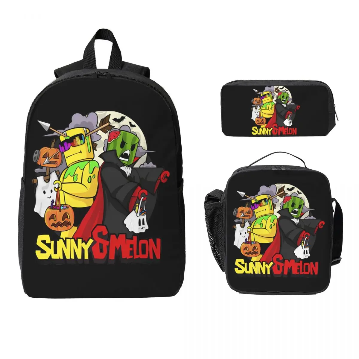 Sunny And Melon Backpack Student Boys Girls BookBag School Bag Computer Shoulder Bags 3ps Insulated Lunch Bag Pencil Case
Sunny And Melon Backpack Student Boys Girls BookBag School Bag Computer Shoulder Bags 3ps Insulated Lunch Bag Pencil Case