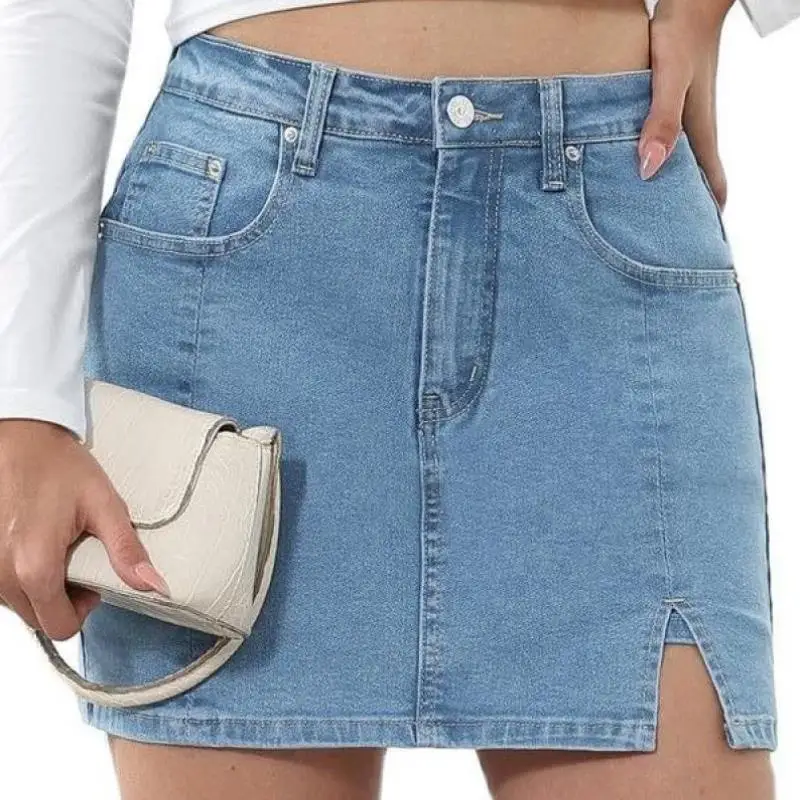High Waist ort Denim Skirt for Girls New Ladies Jeans Skirts Cross-Border Model ELQ25 Autumn Season 3/4 Sve Length
High Waist ort Denim Skirt for Girls New Ladies Jeans Skirts Cross-Border Model ELQ25 Autumn Season 3/4 Sve Length