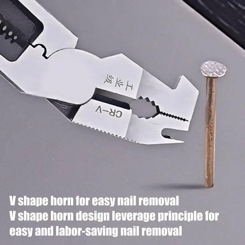 Nail Puller Pliers Heavy Duty Steel Elbow Wire Stripping Tool Multipurpose Hand Tools Elbow Metal Cable Clippers For Shearing
Nail Puller Pliers Heavy Duty Steel Elbow Wire Stripping Tool Multipurpose Hand Tools Elbow Metal Cable Clippers For Shearing