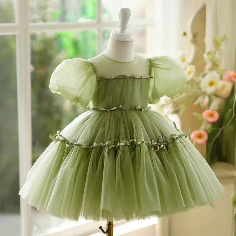 Children's Host Dress Season New Forest Style Puff Sleeve Girls' Cake Dress Piano Performance First Birthday Dress
Children's Host Dress Season New Forest Style Puff Sleeve Girls' Cake Dress Piano Performance First Birthday Dress