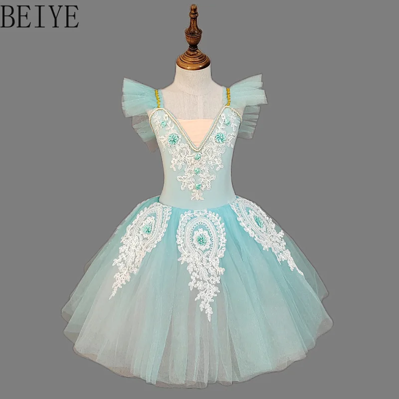 Embroidery Ballet Tutu Dress for Little Girls Spaghetti Strap Fly Sleeve Clothing Kids Professional Performance Ballerina Dress
Embroidery Ballet Tutu Dress for Little Girls Spaghetti Strap Fly Sleeve Clothing Kids Professional Performance Ballerina Dress