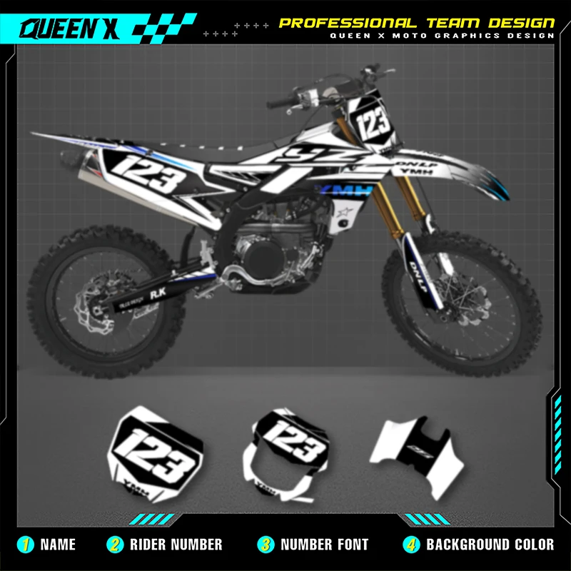 QUEEN X MOTO For YAMAHA YZF250 19-23 YZF450 18-22 WRF450 19-22 WRF250 20-23 Motorcycle Graphics Background Decal Stickers Kit
QUEEN X MOTO For YAMAHA YZF250 19-23 YZF450 18-22 WRF450 19-22 WRF250 20-23 Motorcycle Graphics Background Decal Stickers Kit