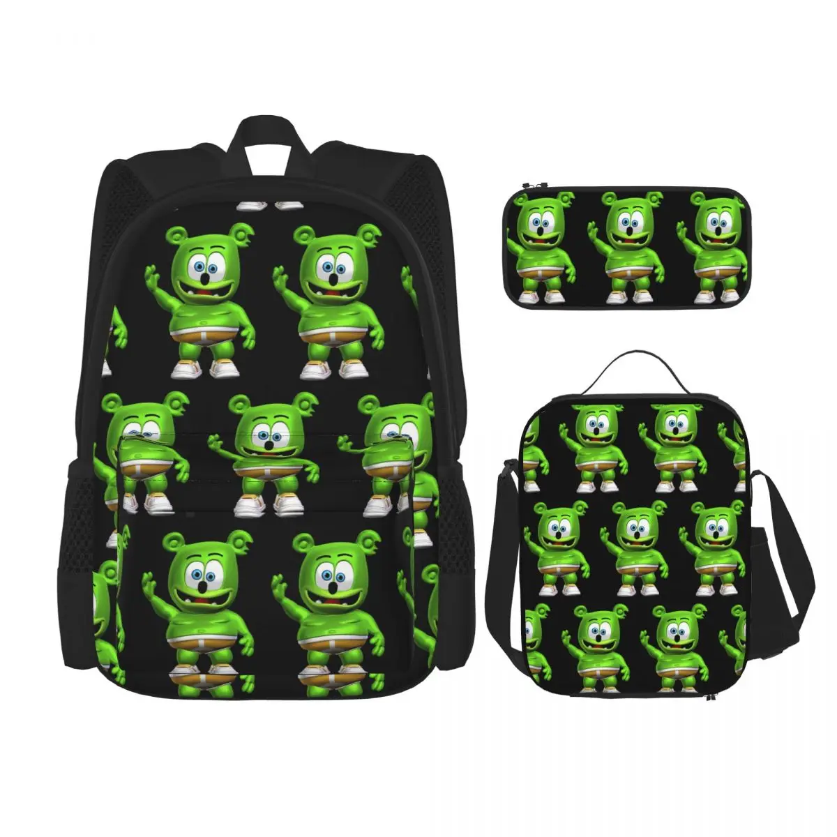 Gummibar (the Gummy Bear) Backpacks Students Bookbag School Bags Rucksack Lunch Bag Pen Bag Three-Piece Set
Gummibar (the Gummy Bear) Backpacks Students Bookbag School Bags Rucksack Lunch Bag Pen Bag Three-Piece Set