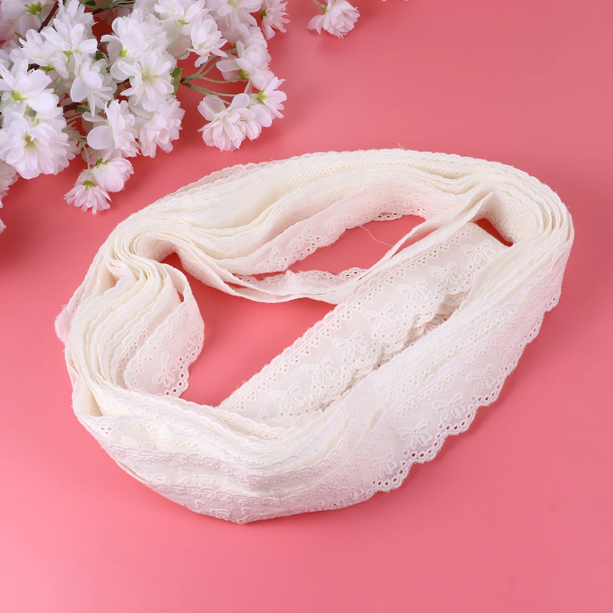 Embroidery Lace Ribbon Trimming DIY Home Textile Accessories Pure Cotton Cake Decorations Scrapbooking Hair Bows Christmas Party
Embroidery Lace Ribbon Trimming DIY Home Textile Accessories Pure Cotton Cake Decorations Scrapbooking Hair Bows Christmas Party