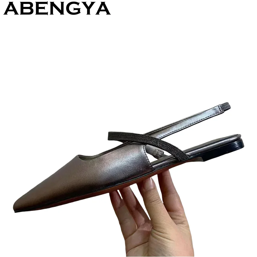 ABENGYA Pointy Toe Flat Sandals for Women Real Leather Low Heel Designer Sandals Summer Sexy Casual Fashion Party Shoes Mujer
ABENGYA Pointy Toe Flat Sandals for Women Real Leather Low Heel Designer Sandals Summer Sexy Casual Fashion Party Shoes Mujer
