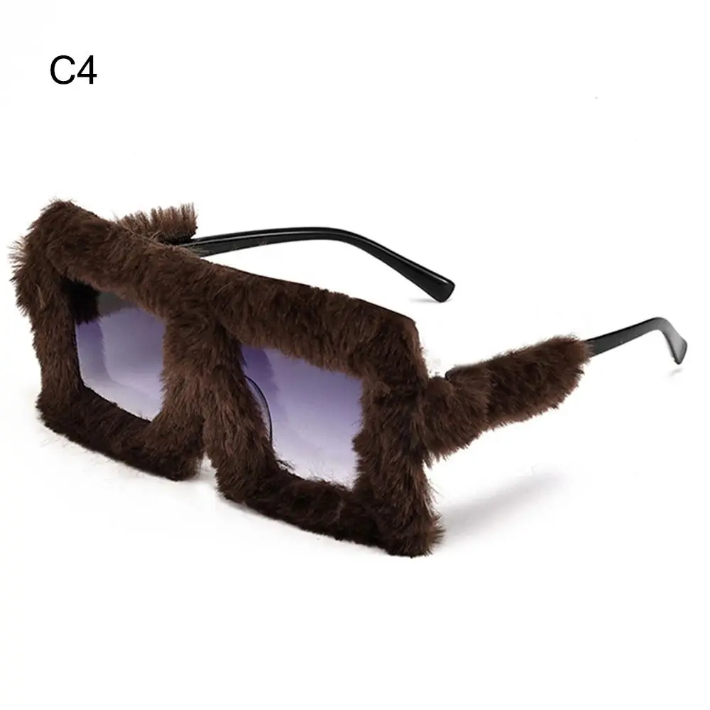 Oversized Plush Sunglasses Style Party Christmas Halloween Cosplay Winter Shades Soft Fluffy Square Frame Sun Glasses for Women
Oversized Plush Sunglasses Style Party Christmas Halloween Cosplay Winter Shades Soft Fluffy Square Frame Sun Glasses for Women