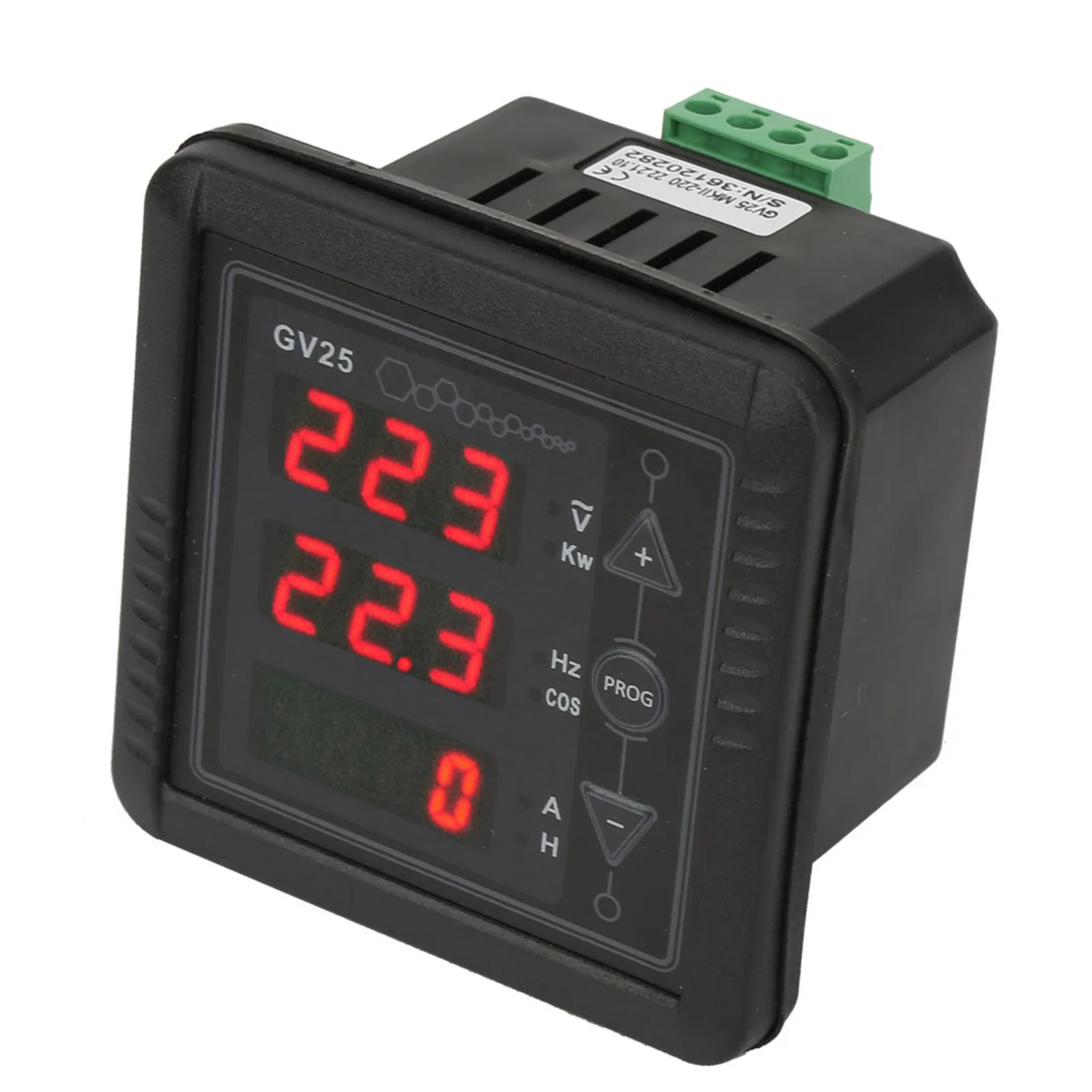 GV25 Generator Frequency Tester GV25 MK2 Generator Digital Meter Voltage Current Frequency Tester Panel 110/220V System
GV25 Generator Frequency Tester GV25 MK2 Generator Digital Meter Voltage Current Frequency Tester Panel 110/220V System