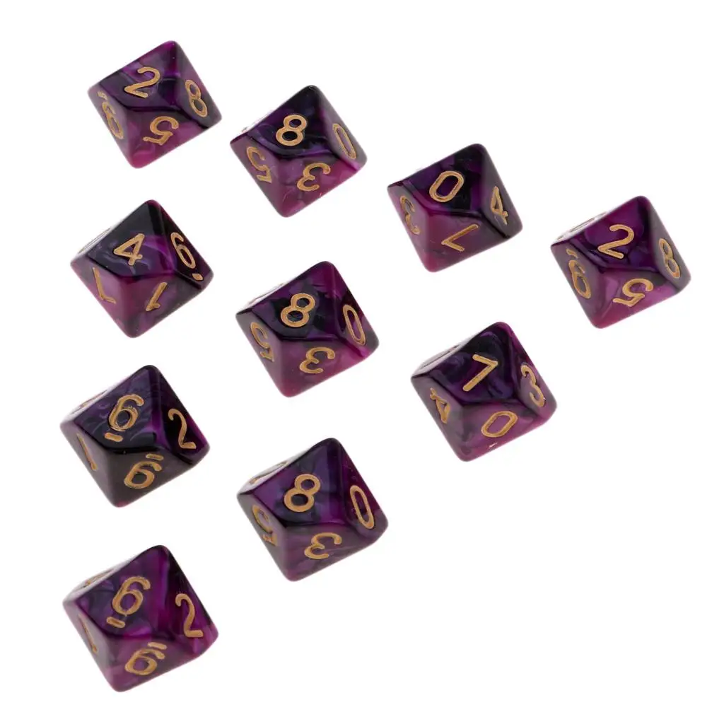 D10 Polyhedral Dice Set 16mm Colorful Plastic Standard Game Dice for Teachers Math Board Games and Family
D10 Polyhedral Dice Set 16mm Colorful Plastic Standard Game Dice for Teachers Math Board Games and Family