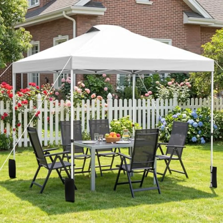 10x10 Pop Up Canopy Tent, Portable Outdoor Tent with Central Lock, UPF50+ Fabric, Sturdy Steel Frame and Adjust Feet for Outdoo
10x10 Pop Up Canopy Tent, Portable Outdoor Tent with Central Lock, UPF50+ Fabric, Sturdy Steel Frame and Adjust Feet for Outdoo