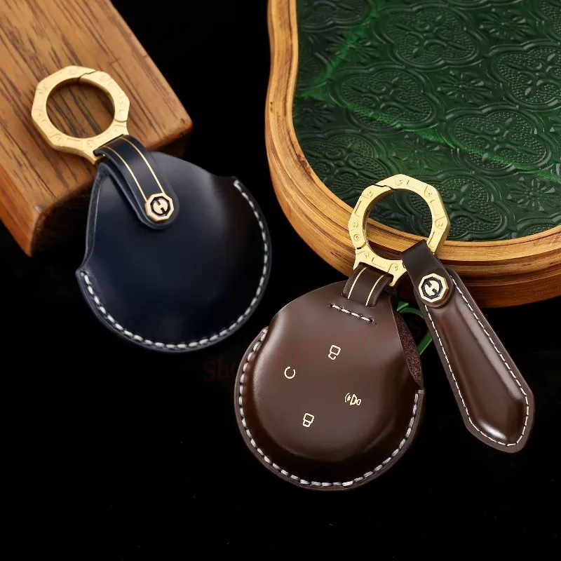High-End Personality Genuine Leather Key Case Cover Protective Shell Bag Keychain For Great Wall Shanhai Po Car Accessories
High-End Personality Genuine Leather Key Case Cover Protective Shell Bag Keychain For Great Wall Shanhai Po Car Accessories