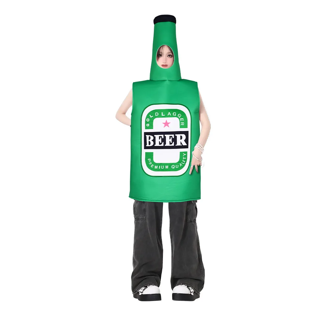 Funny Adult Beer Cosplay Costume Sponge Whisky Rum Bottle Jumpsuit Halloween Carnival Party Dress Up Oktoberfest Costume
Funny Adult Beer Cosplay Costume Sponge Whisky Rum Bottle Jumpsuit Halloween Carnival Party Dress Up Oktoberfest Costume