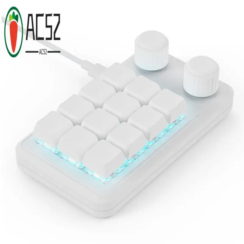 Программируемая проводная клавиатура AC52 с RGB-подсветкой, 12 программируемых клавиш, кнопки для копирования и вставки, мини-игровая клавиатура, макропад с возможностью горячей замены.
Программируемая проводная клавиатура AC52 с RGB-подсветкой, 12 программируемых клавиш, кнопки для копирования и вставки, мини-игровая клавиатура, макропад с возможностью горячей замены.